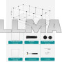 Вольер манеж Songmics LPC002G01 для грызунов и маленьких животных 143 x 73 x 46 см прозрачный (Польша)